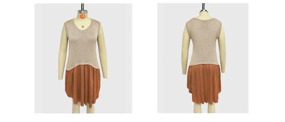 Fashion Trends: Colorful Round Neck Loose Dress for Women - Knitted Skirt Summer Style 24 kf S2d4a0bed3d254ebc9e29f86c2edeaff3U