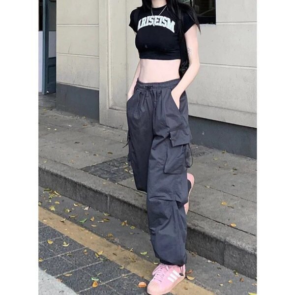 Sweatpants women's spring and autumn new banana pants hiphop jazz dance casual loose wide-leg tooling pants tide - Image 12