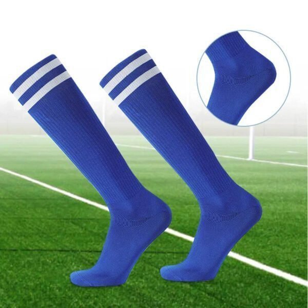 Premium Wholesale Football Socks for Adults and Kids - Non-Slip, Long Tube, Striped Design - Image 4
