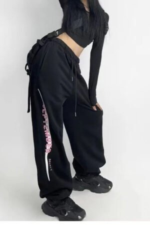 corset high street hiphop sweatpants kids slacks jazz dance jazz sweatpants