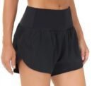 Get Ready to Run in Style with Explosions Ladies Running Shorts - High Waist, Quick-drying, and Zipper Pockets Included!