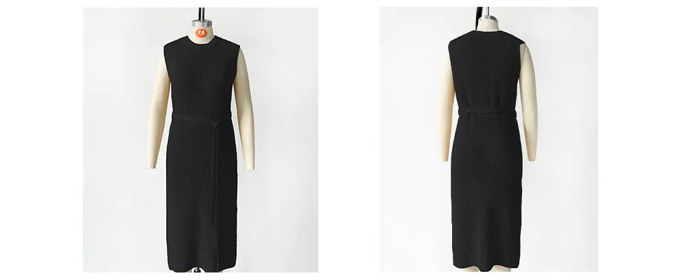 Fashion Commuter Dresses: Solid Color Bottom Knitted Skirt with High Split and Sexy Viscose Material for Women 21 kf S4c5825f51a854b169a02bc2a99d7ef70s