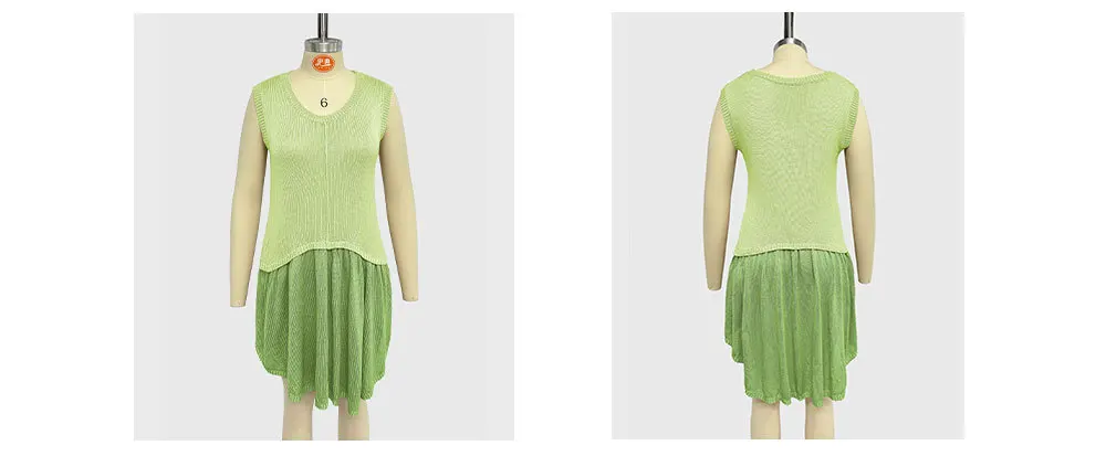 Fashion Trends: Colorful Round Neck Loose Dress for Women - Knitted Skirt Summer Style 22 kf S516d01b0b124456e840842a28636ca4fU