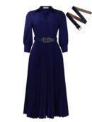 Spring New Women's Solid Color Large Size Loose Fit White Vintage Dress - Stylish and Comfortable Fashion Choice