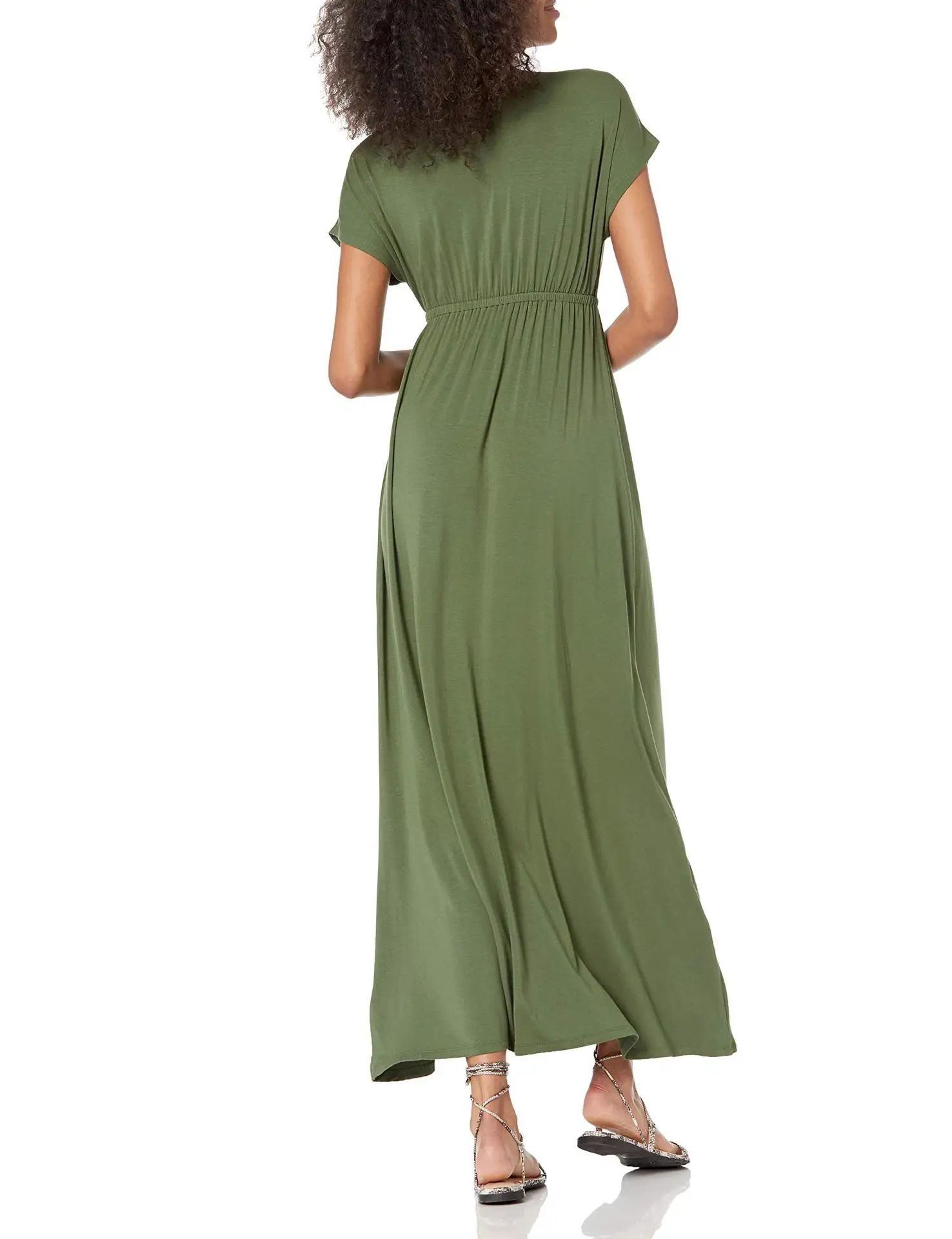 Effortlessly Chic: V-Neck Women's Oversized Dress for a Minimalist, Slimming Look 9 kf S5e6fd739c636430a8a40cc46ac0aa347i