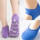 Spring and summer backless non-slip yoga socks indoor socks solid color dance training ladies socks