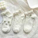 Stay Stylish this Season with Cute Japanese Lace Low-Top Socks in White for Spring and Summer-10PRS