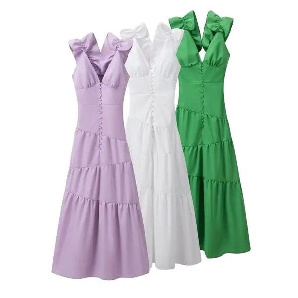 Discover the Hottest 2024 Summer Fashion with our Women's Flower Dress - Available in Plus Sizes! - Image 5