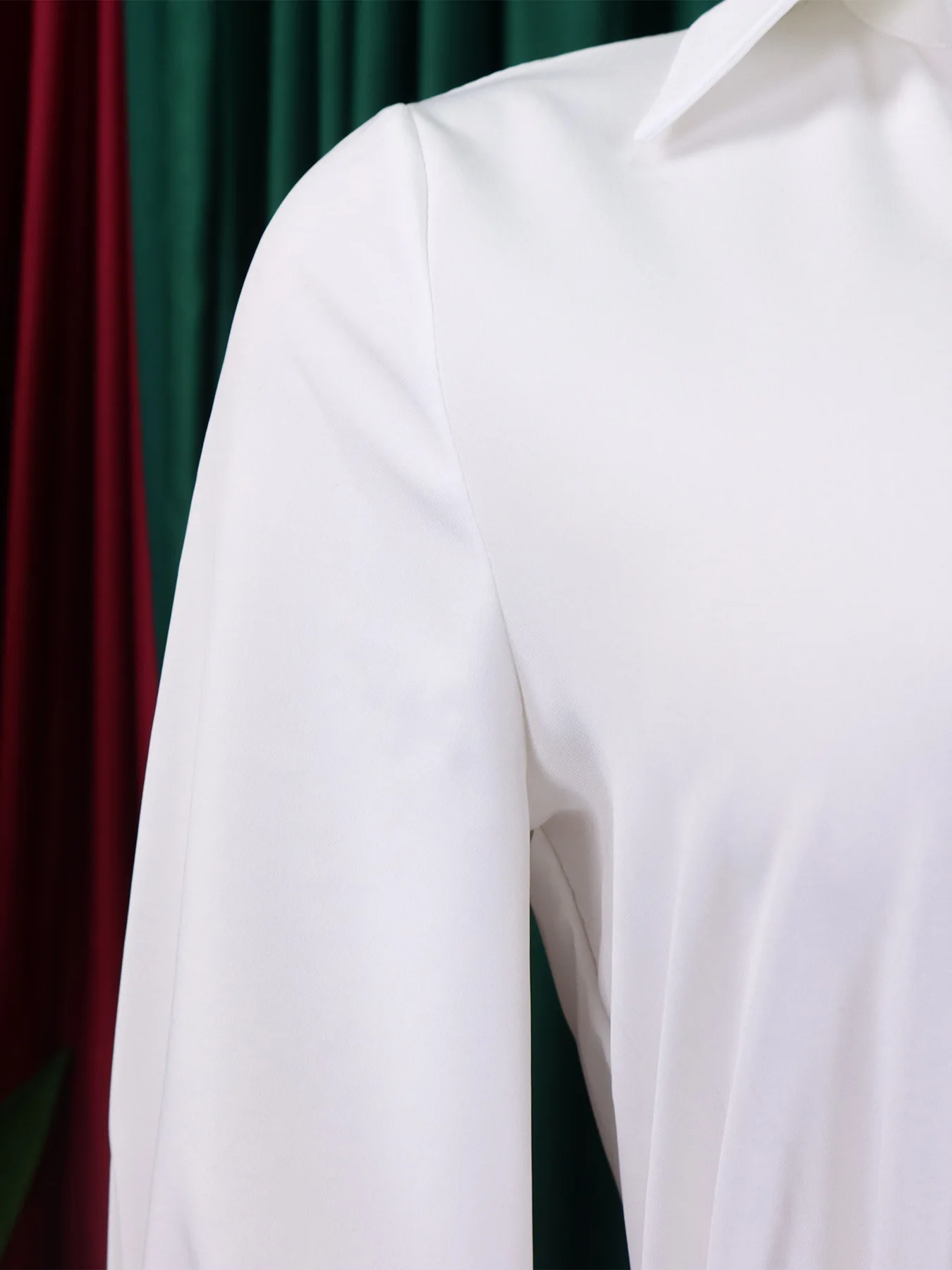Spring New Women's Solid Color Large Size Loose Fit White Vintage Dress - Stylish and Comfortable Fashion Choice 39 undefined