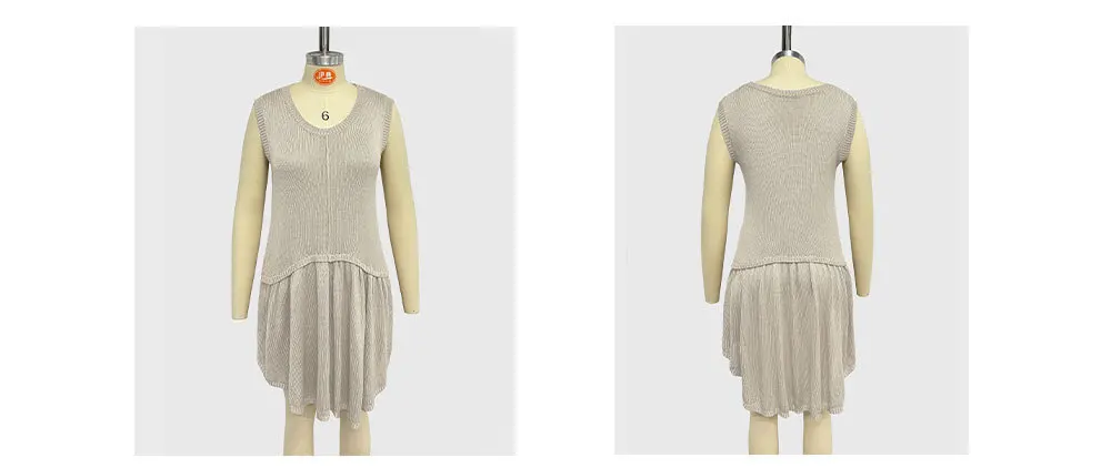 Fashion Trends: Colorful Round Neck Loose Dress for Women - Knitted Skirt Summer Style 19 kf S74b9fe0a986e4189a383b3a33d746bc66