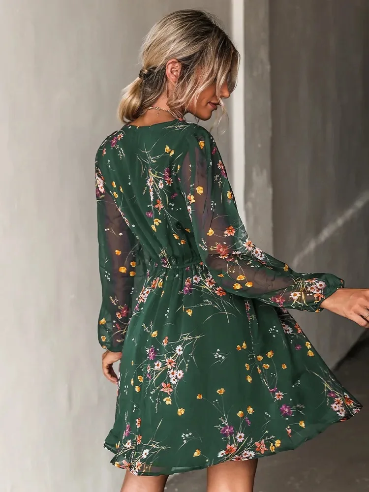 Floral Explosion: The Ultimate V-Neck Chiffon Dress for a Stylish Spring and Summer Look 18 kf S7aa66755b4b1431b9ef006c9cdc46658B