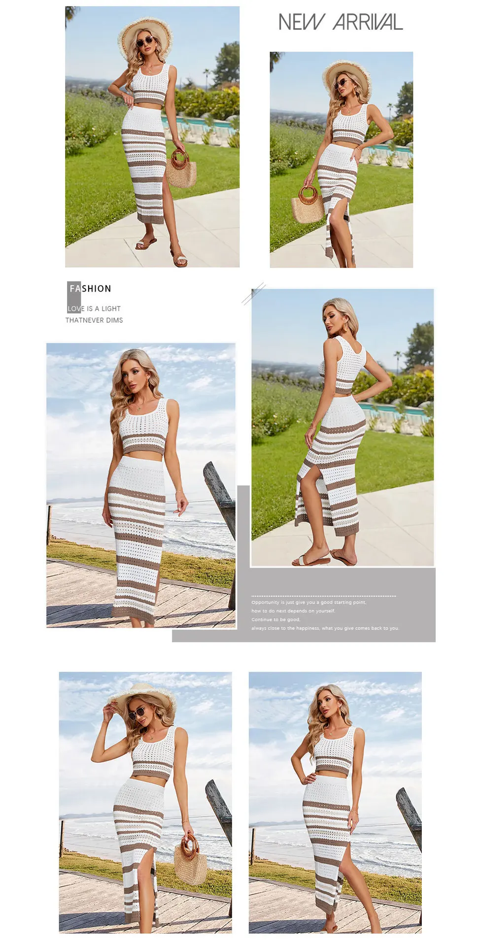 Get Ready for Summer with Our Chic Square Neck Stripe Dress and Short Tank Top Set for Women - Perfect for Any Occasion! 25 kf S7d3e87c9f82841dab050475d03db2409Y