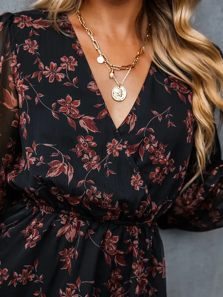 Floral Explosion: The Ultimate V-Neck Chiffon Dress for a Stylish Spring and Summer Look 26 kf S7e60266df5144640b9c77f51f0146dea0