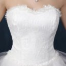 Light Wedding Dress, Short in Front and Long in The Back, Small Trailing, Slim and Thin