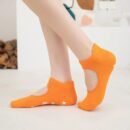 Spring and summer backless non-slip yoga socks indoor socks solid color dance training ladies socks