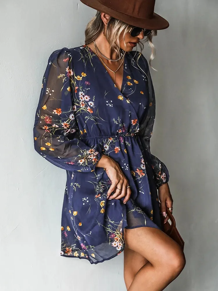 Floral Explosion: The Ultimate V-Neck Chiffon Dress for a Stylish Spring and Summer Look 12 kf Sa95cb7b531914b09aeee9e44745a0793W