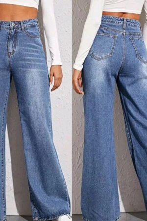 Upgrade Your Style with New High Waist Wide Leg Jeans for Women - Perfect for Any Occasion!