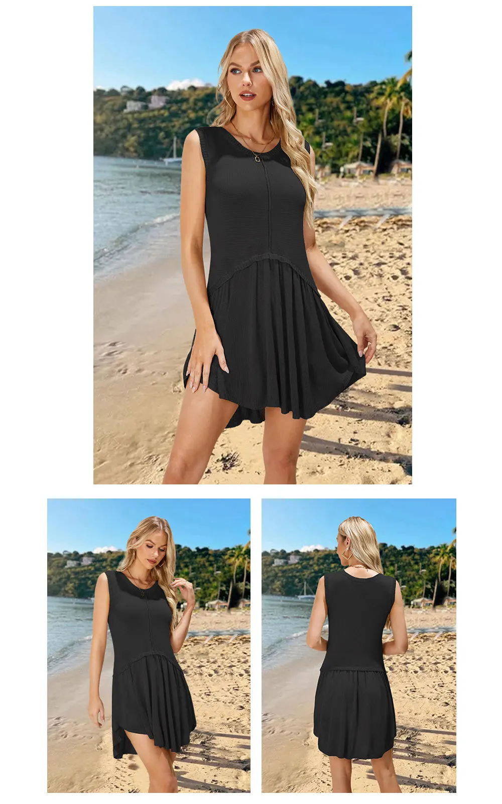 Fashion Trends: Colorful Round Neck Loose Dress for Women - Knitted Skirt Summer Style 14 kf Sbfa3fe124c914e68ad6f91ef1df09ad8o