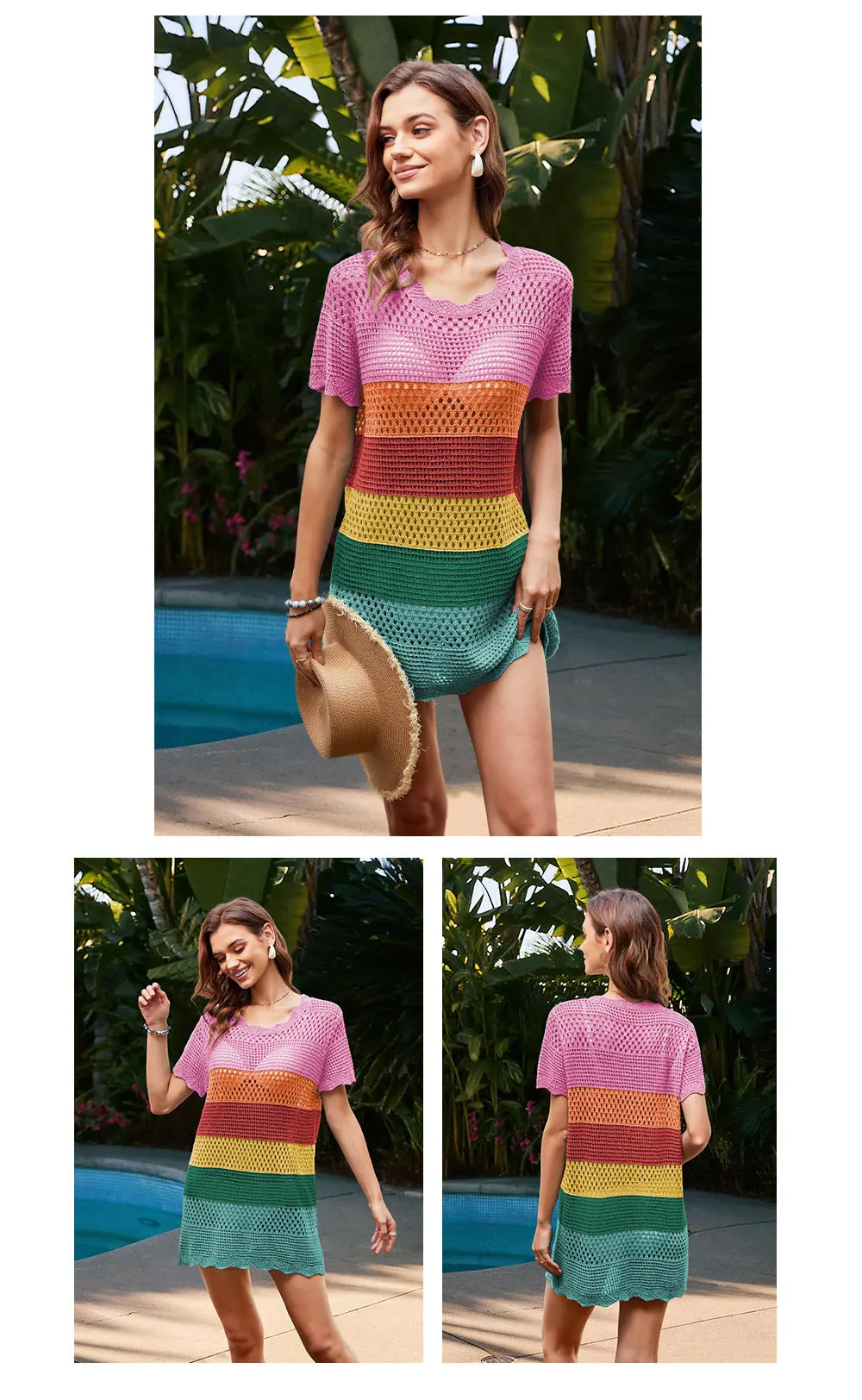 2024's Hottest Women's Crochet Wispy Top: The Must-Have Summer Beach Skirt Dress Combo 18 kf Sc1adf58801694df08de25deab3a67a3ap