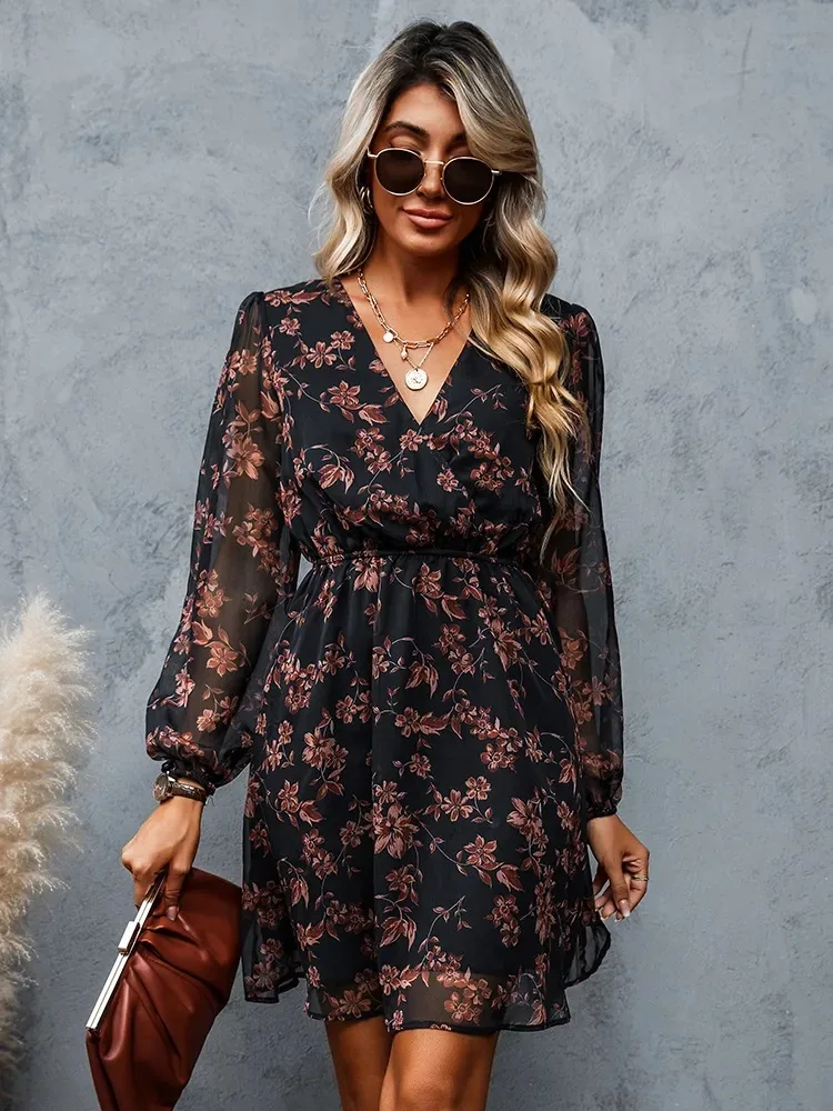 Floral Explosion: The Ultimate V-Neck Chiffon Dress for a Stylish Spring and Summer Look 9 hmqViviiyNSAyin8WuaVt2C2QK+ZBH5aCbx1