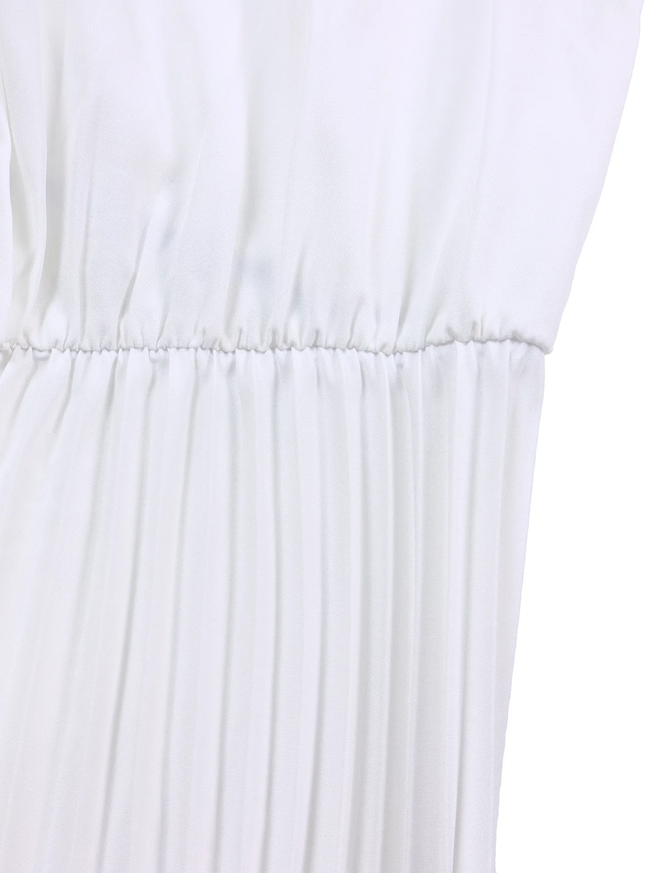 Spring New Women's Solid Color Large Size Loose Fit White Vintage Dress - Stylish and Comfortable Fashion Choice 74 undefined