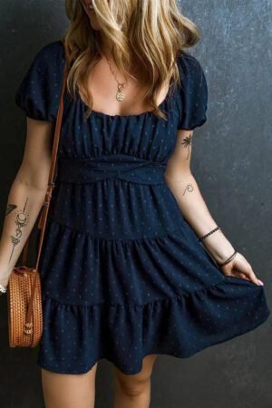 Step into Spring with our Fashion Lace-up Dress - A Must-Have for Fashionable Women!