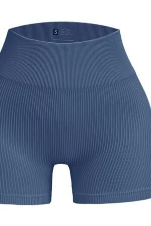 High Waist Seamless Yoga Shorts for Fitness & Running - Hip-Lifting, Stretchable, Peach Hip Casual Sports Shorts
