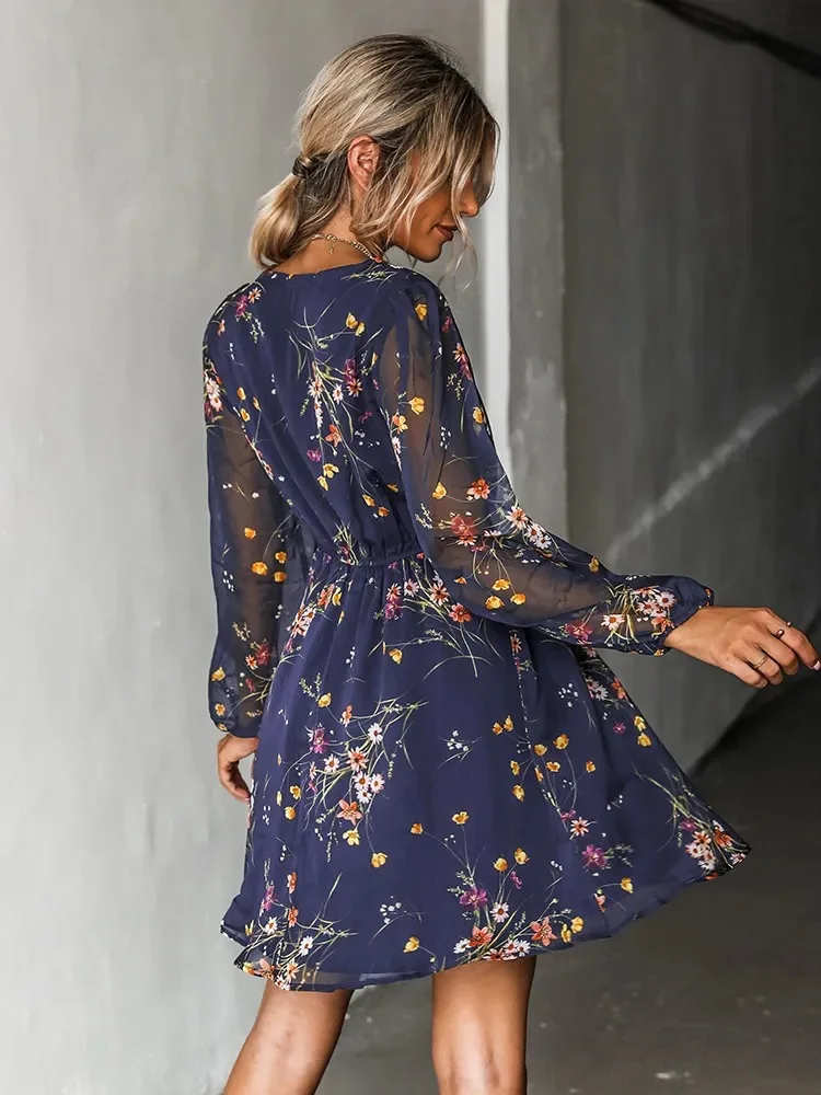 Floral Explosion: The Ultimate V-Neck Chiffon Dress for a Stylish Spring and Summer Look 11 kf Se86fafd3c194424fa384a4e1bb4c37bfB