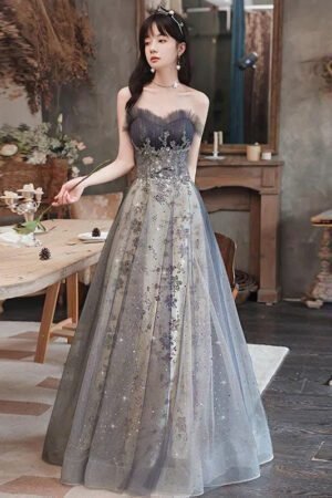 Evening Dress Women's Summer New Banquet Temperament Annual Meeting Tube Top Art Test Fairy Dress
