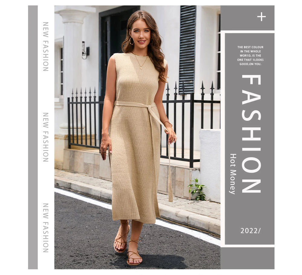 Fashion Commuter Dresses: Solid Color Bottom Knitted Skirt with High Split and Sexy Viscose Material for Women 7 kf Seae446bad08b4281b86b230b903e7978p