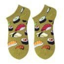Spring into Style with Oil Painting Avocado Ankle Socks for Women