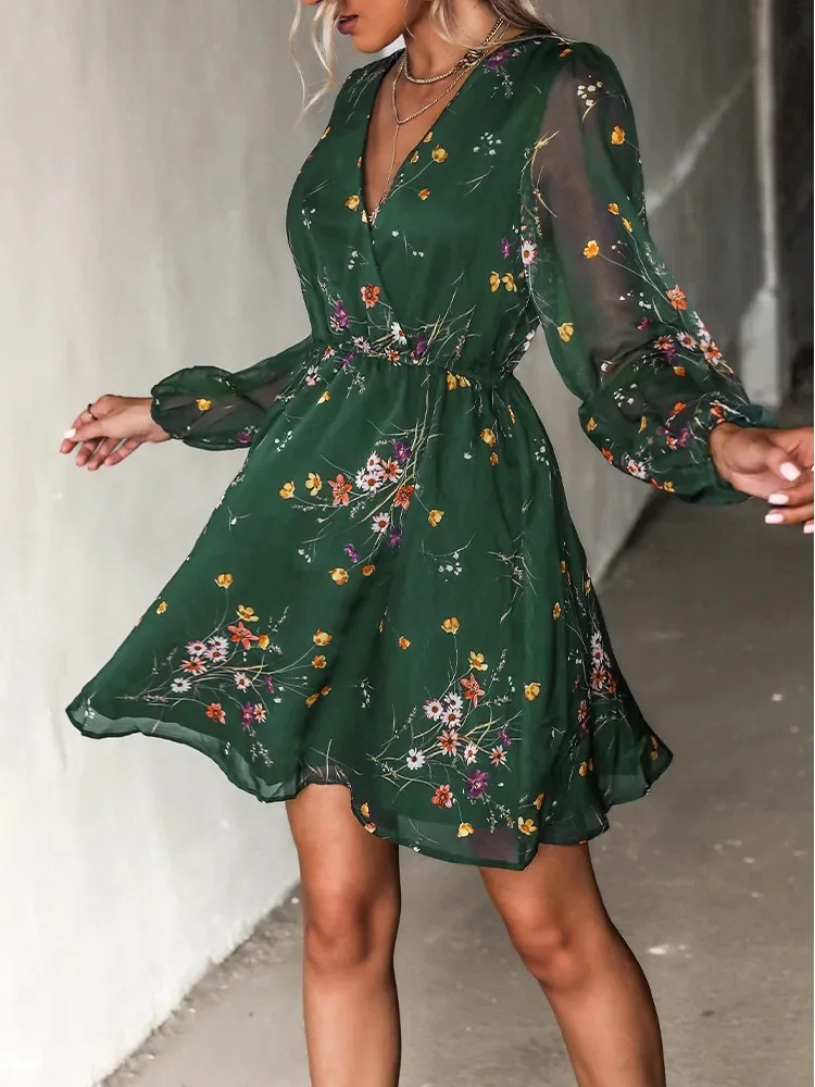 Floral Explosion: The Ultimate V-Neck Chiffon Dress for a Stylish Spring and Summer Look 15 kf Sf7da31bd4b7d4afc9e2676304f4938cbU