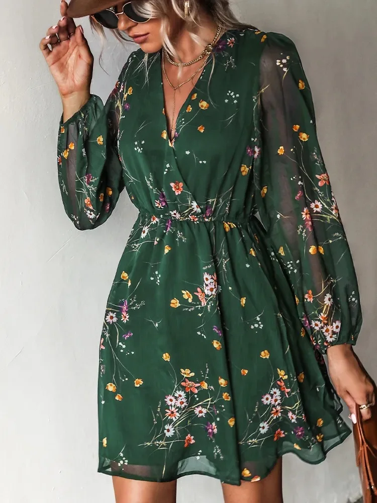Floral Explosion: The Ultimate V-Neck Chiffon Dress for a Stylish Spring and Summer Look 20 kf Sf8c3f159fd8d44a494890ef32c06400aV