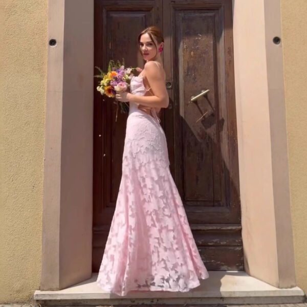 Women’s Sexy Backless Chiffon Dress: Sleeveless Evening Gown - Image 4