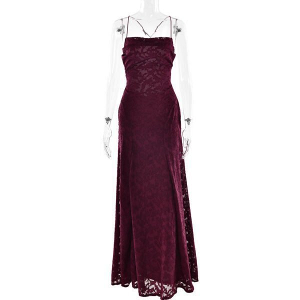 Women’s Sexy Backless Chiffon Dress: Sleeveless Evening Gown - Image 10
