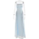 Women’s Sexy Backless Chiffon Dress: Sleeveless Evening Gown