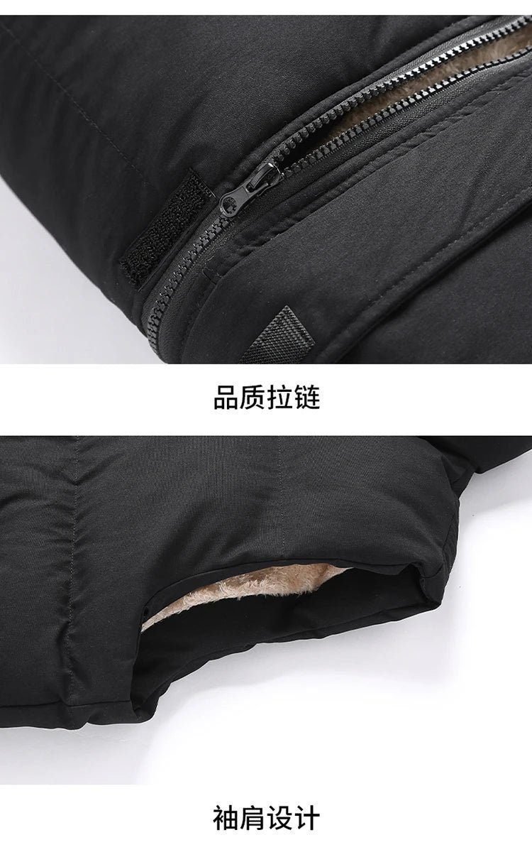 Men's Autumn and Winter New Trend Down Cotton Vest Warm Velvet Thickened Vest 9 Men's Autumn and Winter New Trend Down Cotton Vest Warm Velvet Thickened Vest - Image 9